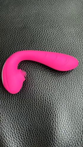 Rechargeable Strapless Strap-On Dildo Vibrator with Flickering Tongue Stimulating Function Sex Toy f
